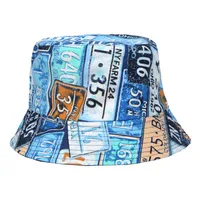 Unisex Casual Hip-hop Letter Wide Eaves Bucket Hat sku image 3