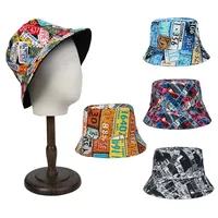 Unisex Casual Hip-hop Letter Wide Eaves Bucket Hat main image 1