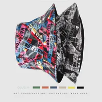 Unisex Casual Hip-hop Letter Wide Eaves Bucket Hat main image 4