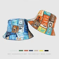 Unisex Casual Hip-hop Letter Wide Eaves Bucket Hat main image 5