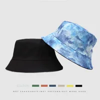 Unisex Simple Style Colorful Wide Eaves Bucket Hat main image 5