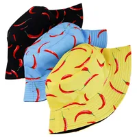 Unisex Simple Style Vegetable Wide Eaves Bucket Hat main image 1