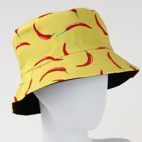 Unisex Simple Style Vegetable Wide Eaves Bucket Hat main image 5