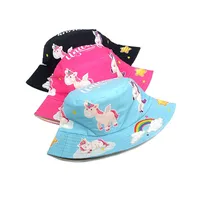 Girl's Cute Simple Style  Printing Bucket Hat main image 2