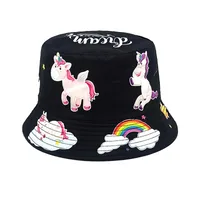 Girl's Cute Simple Style  Printing Bucket Hat sku image 3