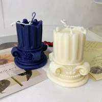 Vintage Style Solid Color Wax Candle main image 2
