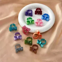 Cartoon Style Cute Bow Knot Arylic Women's Open Rings main image 1