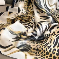 Women's Lady Leopard Satin Printing Shawl main image 4