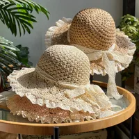 Women's Simple Style Classic Style Color Block Big Eaves Sun Hat main image 4