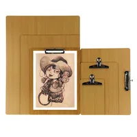 1 Piece Solid Color Class Learning Daily Mdf Height Density Plate Classic Style Folder main image 2