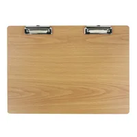 1 Piece Solid Color Class Learning Daily Mdf Height Density Plate Classic Style Folder main image 4