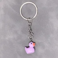 Cute Duck Resin Unisex Bag Pendant Keychain main image 3