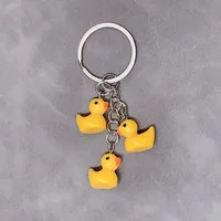 Cute Duck Resin Unisex Bag Pendant Keychain sku image 1