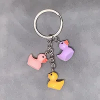 Cute Duck Resin Unisex Bag Pendant Keychain main image 5