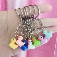 Cute Duck Resin Unisex Bag Pendant Keychain main image 1