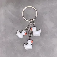 Cute Duck Resin Unisex Bag Pendant Keychain sku image 23