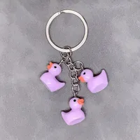 Cute Duck Resin Unisex Bag Pendant Keychain sku image 25
