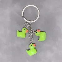 Cute Duck Resin Unisex Bag Pendant Keychain sku image 24
