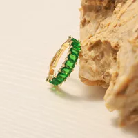 Elegant Glam Luxurious Solid Color Copper Plating Inlay Zircon 18k Gold Plated Open Rings main image 5