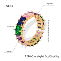 Elegant Glam Luxurious Solid Color Copper Plating Inlay Zircon 18k Gold Plated Open Rings main image 9
