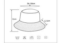 Unisex Casual Hip-hop Letter Wide Eaves Bucket Hat main image 6