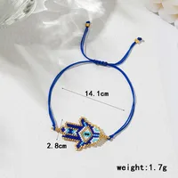 Casual Vintage Style Devil's Eye Glass Rope Handmade Women's Bracelets main image 3