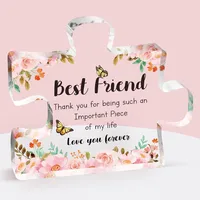 Cute Letter Flower Arylic Ornaments Artificial Decorations main image 5