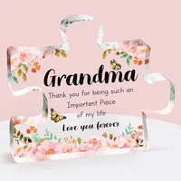 Cute Letter Flower Arylic Ornaments Artificial Decorations main image 4