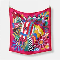 Women's Classic Style Color Block Polyester Printing Scarf main image 1