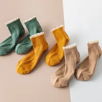 Women's Korean Style Solid Color Cotton Ankle Socks A Pair main image 2