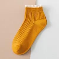 Women's Korean Style Solid Color Cotton Ankle Socks A Pair sku image 4