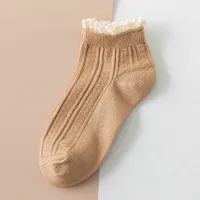 Women's Korean Style Solid Color Cotton Ankle Socks A Pair sku image 7