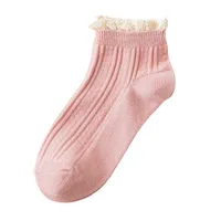 Women's Korean Style Solid Color Cotton Ankle Socks A Pair main image 5