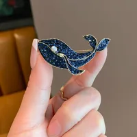 Beach Animal Alloy Inlay Artificial Diamond Women's Brooches sku image 1