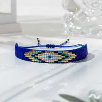 Casual Vintage Style Devil's Eye Glass Rope Handmade Women's Bracelets sku image 4