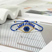 Casual Vintage Style Devil's Eye Glass Rope Handmade Women's Bracelets sku image 2