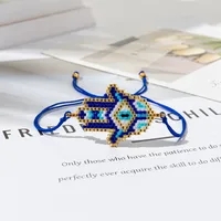Casual Vintage Style Devil's Eye Glass Rope Handmade Women's Bracelets sku image 3