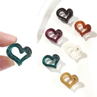 Women's Cute Heart Shape Plastic Hollow Out Hair Clip main image 2
