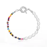 Fashion Geometric Imitation Pearl Beaded Bracelets sku image 2