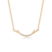 925 Sterling Silver Zircon Cable Chain Plating Inlay Geometric Necklace main image 3