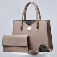 Women's Medium Pu Leather Color Block Vintage Style Bucket Zipper Handbag main image 5