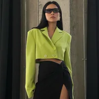 Daily Women's Elegant Solid Color Polyester Button Skirt Sets Skirt Sets sku image 19