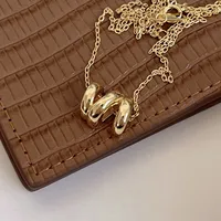 925 Sterling Silver Plating Solid Color Pendant Necklace main image 1