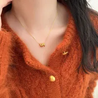 925 Sterling Silver Plating Solid Color Pendant Necklace main image 3