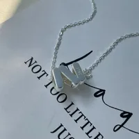 925 Sterling Silver Plating Solid Color Pendant Necklace main image 5
