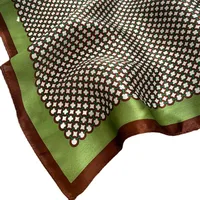 Women's Sweet Plaid  Silk Printing Silk Scarf main image 4
