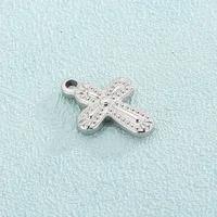 1 Piece Stainless Steel 18K Gold Plated Cross main image 3