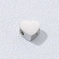 1 Piece 304 Stainless Steel 18K Gold Plated Heart Shape Polished Beads main image 4