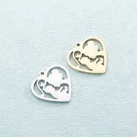 1 Piece Stainless Steel 18K Gold Plated Solid Color main image 1