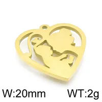 1 Piece Stainless Steel 18K Gold Plated Solid Color sku image 1